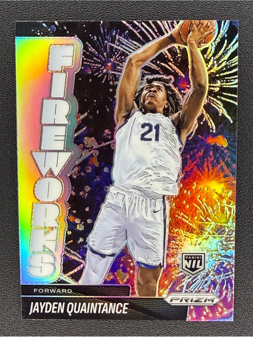 JAYDEN QUAINTANCE 2025-26 PANINI PRIZM FIREWORKS BASKETBALL SILVER HOLO NIL #25